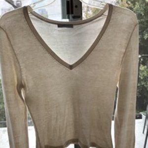 Soft Pollini v-neck cream sweater